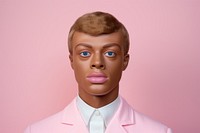 Men rubber doll portrait adult cheek. 