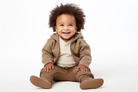 African American baby portrait sitting smile. AI generated Image by rawpixel.