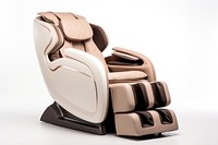 Massage chair white background technology relaxation.