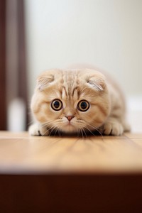 Scottish fold cat animal mammal kitten. 