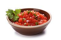 Salsa dip bowl plant herbs. 