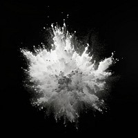 Exploding white powder effect  AI generated image by rawpixel