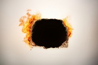 Circle flame hole misfortune. AI generated Image by rawpixel.