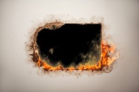 Paper flame destruction rectangle. AI generated Image by rawpixel.