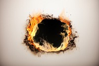 Circle flame fire hole. AI generated Image by rawpixel.