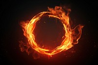 Ring of fire effect  AI generated image by rawpixel
