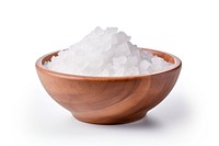 Rock salt bowl white white background. AI generated Image by rawpixel.