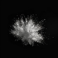 Exploding white powder effect  AI generated image by rawpixel