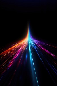 Abstract neon road effect AI generated image by rawpixel