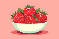 Strawberry fruit plant food. 