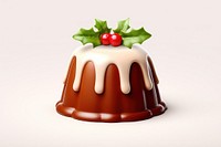 Traditional British Christmas Pudding christmas tradition dessert. 