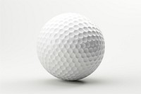 Golf ball sports white white background. 