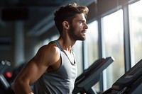 Run gym treadmill sports. AI generated Image by rawpixel.