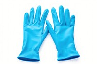 Gloves blue white background protection.