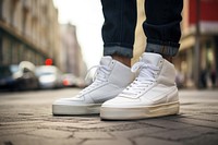 Sneakers footwear street white. 