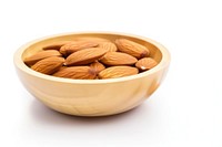 Almond bowl food seed. 