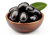 Olives bowl blueberry fruit. 