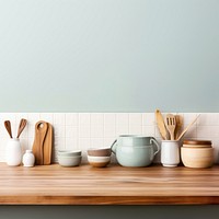 Contemporary kitchen bowl wood food. AI generated Image by rawpixel.