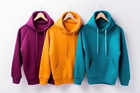 Colorful hoodies sweatshirt clothing sweater. AI generated Image by rawpixel.