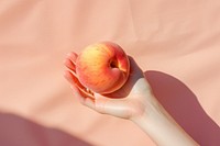 Peach apple fruit plant. AI generated Image by rawpixel.