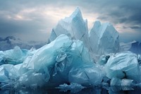 Ice mountain outdoors iceberg. 