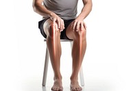 Joint sitting adult knee. 