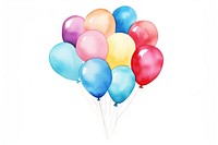 Bithday balloon white background anniversary. AI generated Image by rawpixel.