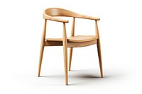 Minimal wood chair furniture armchair white background. AI generated Image by rawpixel.