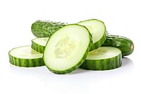 Cucumber vegetable fruit slice. AI generated Image by rawpixel.