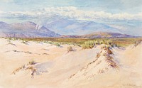 Sand Dunes, Harlech, North Wales (1899), vintage landscape illustration by George Elbert Burr. Original public domain image from The Smithsonian Institution. Digitally enhanced by rawpixel.