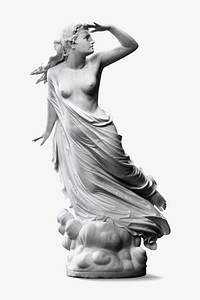 The Lost Pleiad, vintage woman statue by Randolph Rogers psd. Remixed by rawpixel.