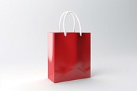 Plastic bag handbag font white background. 