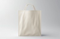 Beige leather tote bag