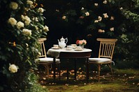 Outdoors furniture flower nature. 