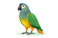 Senegal parrot animal bird white background. AI generated Image by rawpixel.