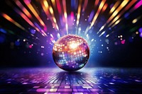 Glossy disco ball nightclub sphere purple. AI generated Image by rawpixel.