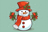 Snowman winter representation celebration. AI generated Image by rawpixel.
