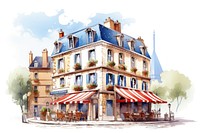 France architecture restaurant building. 