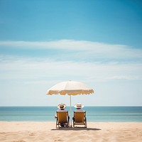 Holiday beach chair furniture umbrella. 