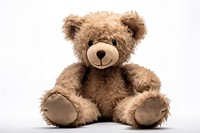 Teddy toy white background representation. AI generated Image by rawpixel.