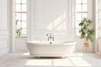 Retro bathtub plant architecture comfortable. AI generated Image by rawpixel.