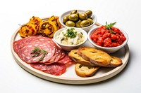 Appetizers bread lunch plate. AI generated Image by rawpixel.