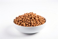 Cat food bowl white background ingredient. AI generated Image by rawpixel.