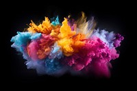 Black background creativity fragility exploding. AI generated Image by rawpixel.