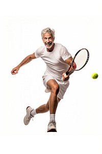 Man playing tennis footwear racket sports. AI generated Image by rawpixel.