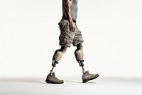 Prosthetic leg footwear adult shoe. AI generated Image by rawpixel.