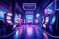 Games center nightlife gambling neon