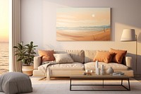 Aesthetic living room, interior design