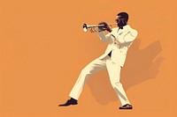 Trumpeter playing jazz adult music performance. AI generated Image by rawpixel.