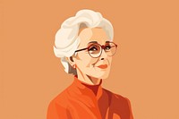 Grandmother portrait glasses adult. AI generated Image by rawpixel.